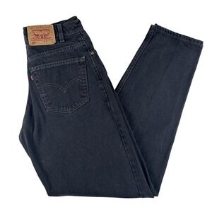 Vtg Levis 560 Jeans Mens 32x36 Charcoal Gray Relaxed Tapered Zip Fly Denim Y2K